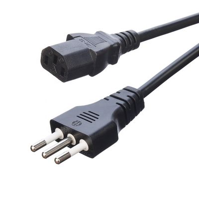 Apparecchio per la casa Oxygen Free Bared Stranded Copper 3 Pin 16A Plug Power Cord C13 Connector Nero Italia Cordone di alimentazione standard