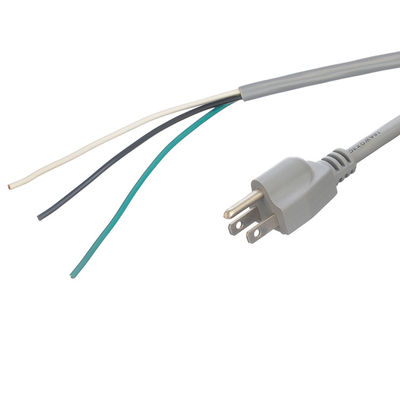 Corde di alimentazione commerciale ETL 14 AWG a fine aperto per laptop 15A NEMA-15P 3 fasi di presa di estensione del cavo di alimentazione a presa universale di marca