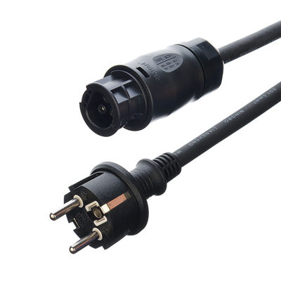 Isolamento in gomma H07RN-F Schuko Plug AC Power Cord per Betteri BC01 IP68 connettore e pannello solare inverter