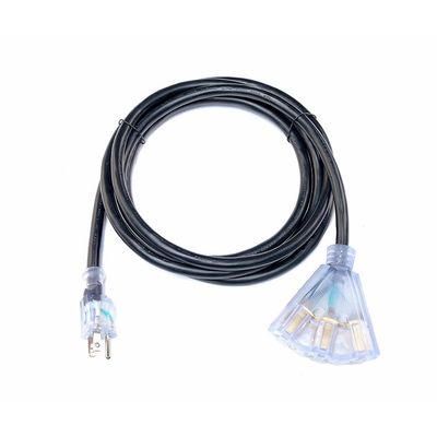 NEMA Male End Tipo 16 Gauge Power Cord for Home US ETL Certified Pure Copper da 1 a 3 Multi-Function Extension Cord
