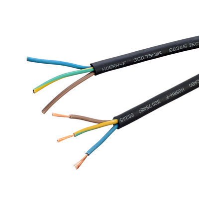 Vde Cable di gomma impermeabile con guaina Flessibile Isolato 3 Core 0,75 1,0 1,5 2,5 mm per la pompa statore del cavo Flessibile e durevole