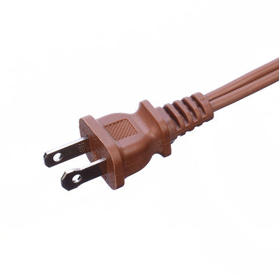 2X16AWG Protezione dall'isolamento marrone ETL Plug Power Cord Extension Cord NEMA Tipo di estremità maschile ETL Conforme ETL Certificato