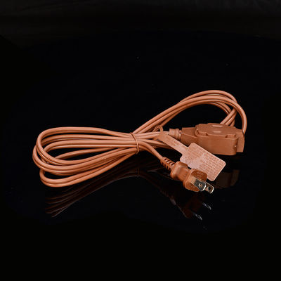 2X16AWG Protezione dall'isolamento marrone ETL Plug Power Cord Extension Cord NEMA Tipo di estremità maschile ETL Conforme ETL Certificato