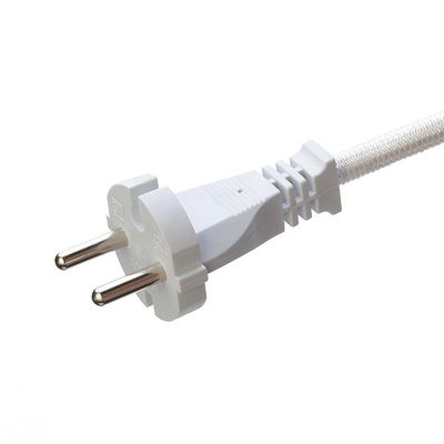 10A/250V PSE 2Pin Plug Power Cord 4.8mm Terminal SNI Bianco con Rame di Rame di Rame di Rame di Rame di Rame