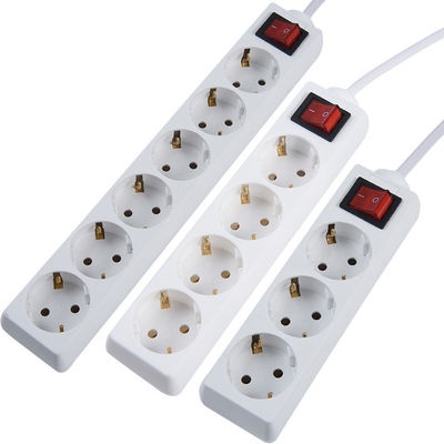 CE Certificato UE Striscia di alimentazione di presa di estensione con cavo 3x1,5 mm e interruttore WIFI NO standard UE 1 metro cavo con interruttore