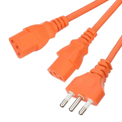 Cordo di alimentazione per computer certificato IMQ Y Splitter 3 pin con presa C13 con presa WIFI NO Grassing Grassing standard