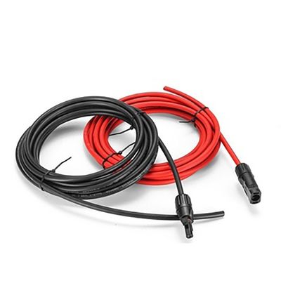 PV Solar DC Cable 1m 2m 3m 4m PV Cable Connector Solar Cable Wire PV Branch Connector 10 AWG Solar Wire 10mm for Overhead