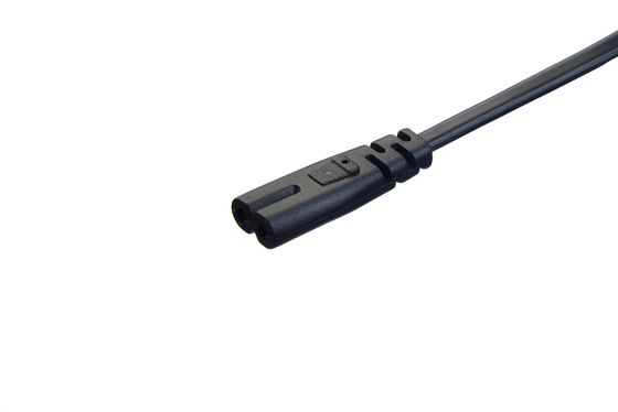 2.5A 2 Pin Plug Power Cords Black Kettle Plug con connettore o presa di corrente