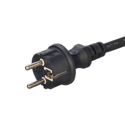 Oxygen Free Bared Stranded Copper Conductor Material AC Power Cord for Outdoor Industry 3m Black H07RN-F Eu Power Cord
