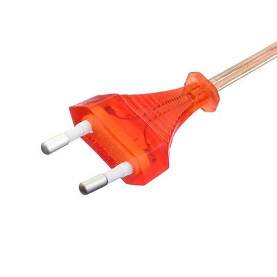 Commercial Direct 2.5A 2 Pin Plug Power Cords Black Kettle Plug con connettore IEC60320 C7 VDE