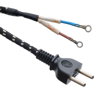 Corde di estensione di fili elettrici commerciali VDE/SNI/KC 2 spina rotonda per ferro elettrico a Dubai, mercato del Medio Oriente