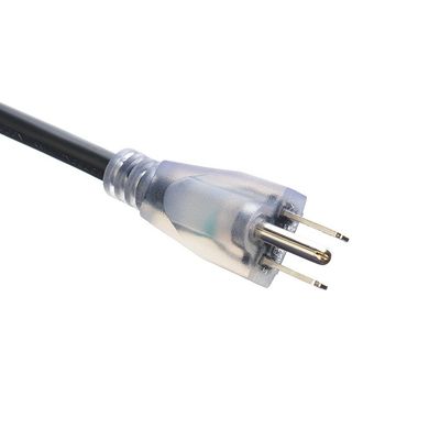 6 ft nordamericano ETL 3 pin cavo di estensione esterno pesante con fine illuminato Femminile Tipo NEMA