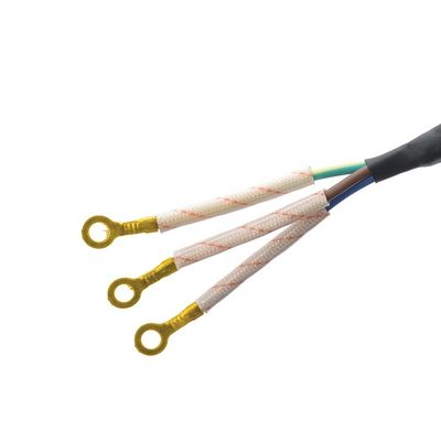 Fornitore di alimentazione elettrico in ferro, cavo intrecciato in cotone multicolore, rotolamento di 100 m con spina approvata VDE e isolamento in PVC/gomma