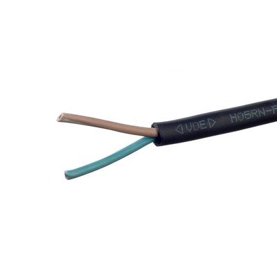 VDE Standard H05rr f Cavo elettrico in gomma 2x0,75 elettrico per elettrodomestici -5C a 70C 2C X0,75MM2 Sezioni normali
