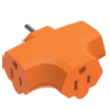SDK Network 15-amp Adapter 3 Terrazione da 1 a 3 prese Nema 5-15p a più Nema 5-15r presa di estensione multiuso impermeabile