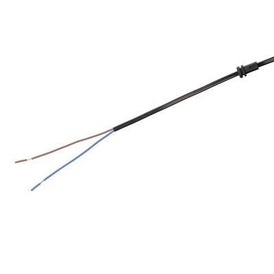 2.5A 2 Pin Plug Power Cords Ventilatore elettrico nero senza ossigeno Bared Stranded Copper Half Stripped End