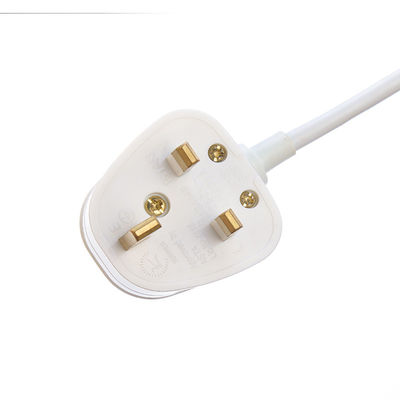 Striscia di alimentazione standard UE con 4 prese di corrente Protezione da sovratensione Switch USB A porte di uscita H05VV-F 3x1.25MM2 Cavo e UK 3 Pin Plug