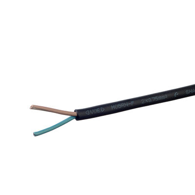Cable isolante VDE standard H05 Rr Cavo di gomma 2x0.75 Cavo di rame per elettrodomestici e temperatura esterna -5C a 70C