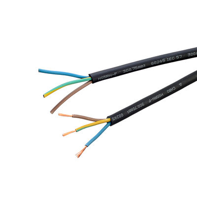 Cable isolante VDE standard H05 Rr Cavo di gomma 2x0.75 Cavo di rame per elettrodomestici e temperatura esterna -5C a 70C