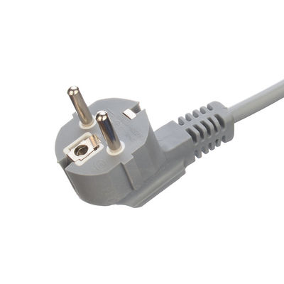 Collegamento del cavo di alimentazione Eu con anelli a punta aperta H05vv-f 3g1.0mm2 Cee7/7 Euro Cable di alimentazione 1.5mm e messa a terra standard