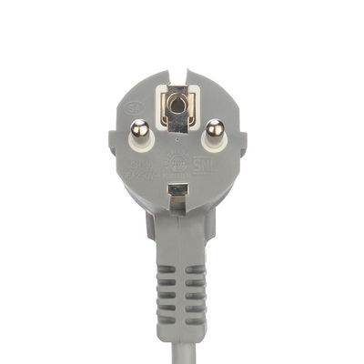 Collegamento del cavo di alimentazione Eu con anelli a punta aperta H05vv-f 3g1.0mm2 Cee7/7 Euro Cable di alimentazione 1.5mm e messa a terra standard