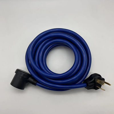 Blue Heavy Duty 110V Nema 3 Pin 10-50P Plug STJW 3/14 3/12 3/10 AWG 10-50R cavo di estensione per elettrodomestici per uso esterno