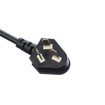 CCC Standard 3 Pin Laptop Power Cord Ac Australia Cable di alimentazione H05vv-f Au Ac Cable di alimentazione 16A 250V Customized Nero