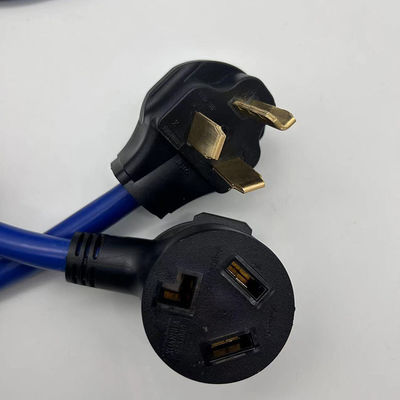Blue Heavy Duty 110V Nema 3 Pin 10-50P Plug STJW 3/14 3/12 3/10 AWG 10-50R cavo di estensione per elettrodomestici per uso esterno