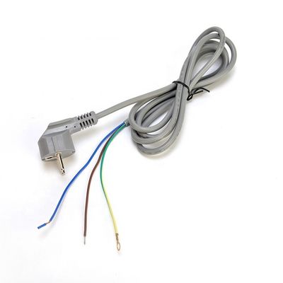16A Plug VDE H05vv-f 3g1.0mm2 filo spogliato con fine aperto personalizzato AC Computer Power Euro Cord Best Welcome Fashion