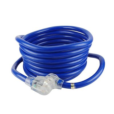 Parti di cortile all'aperto 125V 15A NEMA 6-50P/R Peso pesante 1/3/5/6/20FT 50M Finale illuminato Blu Multi Rv Cable Cord di estensione di alimentazione