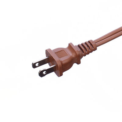18AWG ETL Pararell Wire AC Power Cord con interruttore e cavo di estensione a presa Marrone ETL Standard PVC Jacket USA 2 Prong