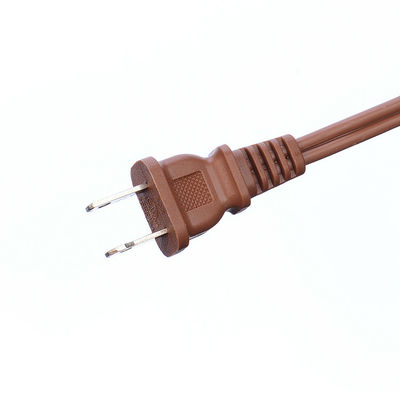 18AWG ETL Pararell Wire AC Power Cord con interruttore e cavo di estensione a presa Marrone ETL Standard PVC Jacket USA 2 Prong