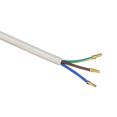 IMQ Standard 3 Pin Angled 16A Italia Cavi di alimentazione bianchi H05VV-F 3x0.75MM2 con terminale di crimping a terminale chiuso da Trusted