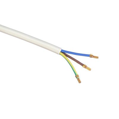 IMQ Standard 3 Pin Angled 16A Italia Cavi di alimentazione bianchi H05VV-F 3x0.75MM2 con terminale di crimping a terminale chiuso da Trusted