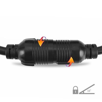 30Amp 3750 Watt 25 piedi NEMA L6-30P/6-30R 3 Prong 10 Gauge Generatore di blocco del cavo di estensione con organizzatore del filo