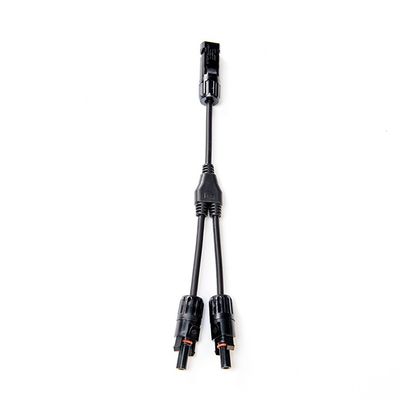 Estensione del filo fotovoltaico del cavo solare con connettore solare PV004 Y Divider Nero e rosso coppia H1Z2Z2-K DC 1500V 1X4mm XLPO Isolamento