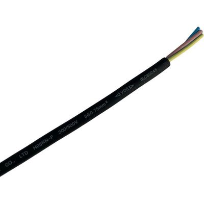 Funzionamento duraturo filo di rame multicore cavo di alimentazione 2/3/4/5/6 cavo di gomma in pvc 10A 250V filo avvolto