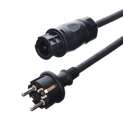 16A/250V Corrente/tensione H07RN-F 3X1.5MM2 Cavo di gomma Schuko Plug IP44 a BC05 connettore per microinverter singolo
