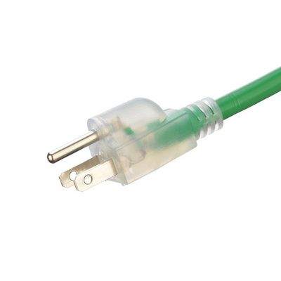 Corde di estensione di corrente alternata americana 3 pin America cavo di presa di estensione 120V 60Hz Green Garden Lunghezza 6FT/8FT/10FT/12FT/25FT