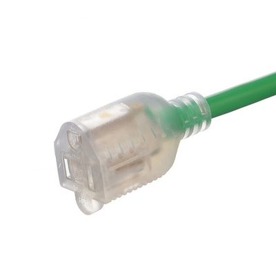 Corde di estensione di corrente alternata americana 3 pin America cavo di presa di estensione 120V 60Hz Green Garden Lunghezza 6FT/8FT/10FT/12FT/25FT