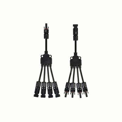 1x4mm2 Cooper in scatola XLPO XLPE Cable fotovoltaico Y Splitter 1 Transfer 2 con PV004 Connector Heating UV Res Jacket TUV Approvato