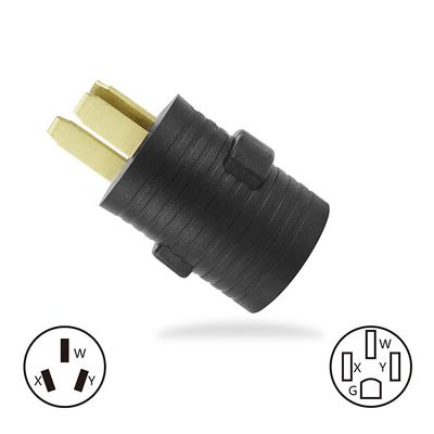 20A Corrente nominale NEMA 14-30P a 10-50R 30 Amp Collegamento maschile a 50 Amp Adaptatore di ricevitore femminile per generatore saldatore asciugatrice