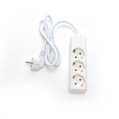 Protezione da sovratensioni a 220V Euro Power Strip bianca per la riprogettazione del software 3 prese di corrente 6ft e supporto personalizzato