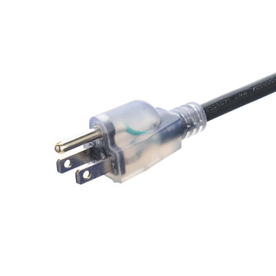 250V 12/3 50 ft impermeabile cavo di estensione pesante con indicatore illuminato End Bared Stranded Cooper Conductor