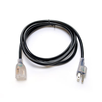 250V 12/3 50 ft impermeabile cavo di estensione pesante con indicatore illuminato End Bared Stranded Cooper Conductor