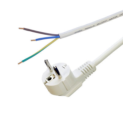 Euro Standard VDE Power Cord Cee7/7 Plug con terminale spogliato Fine 16A/250V H05vv-f Cavo PVC flessibile Commerciale