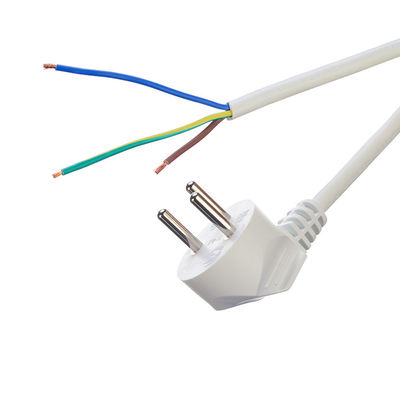 Euro Standard VDE Power Cord Cee7/7 Plug con terminale spogliato Fine 16A/250V H05vv-f Cavo PVC flessibile Commerciale