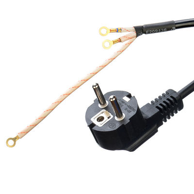 Euro Standard VDE Power Cord Cee7/7 Plug con terminale spogliato Fine 16A/250V H05vv-f Cavo PVC flessibile Commerciale