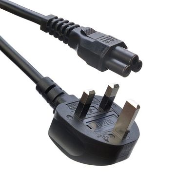 Network SDK UK BS Standard C5 C19 Connector 3 Pin Line Lead Strip Wire Power Cord 3 Prong Ac Cord Supply Cable IEC Nero