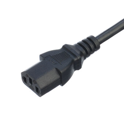 Network SDK UK BS Standard C5 C19 Connector 3 Pin Line Lead Strip Wire Power Cord 3 Prong Ac Cord Supply Cable IEC Nero